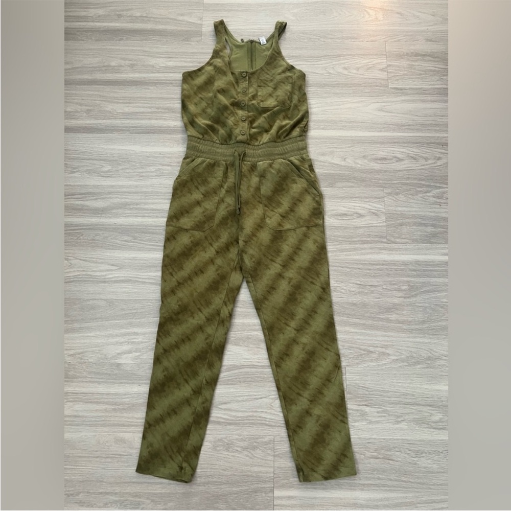 Alpine Design Women’s Olive Tie Dye Utility Jumpsuit Size S